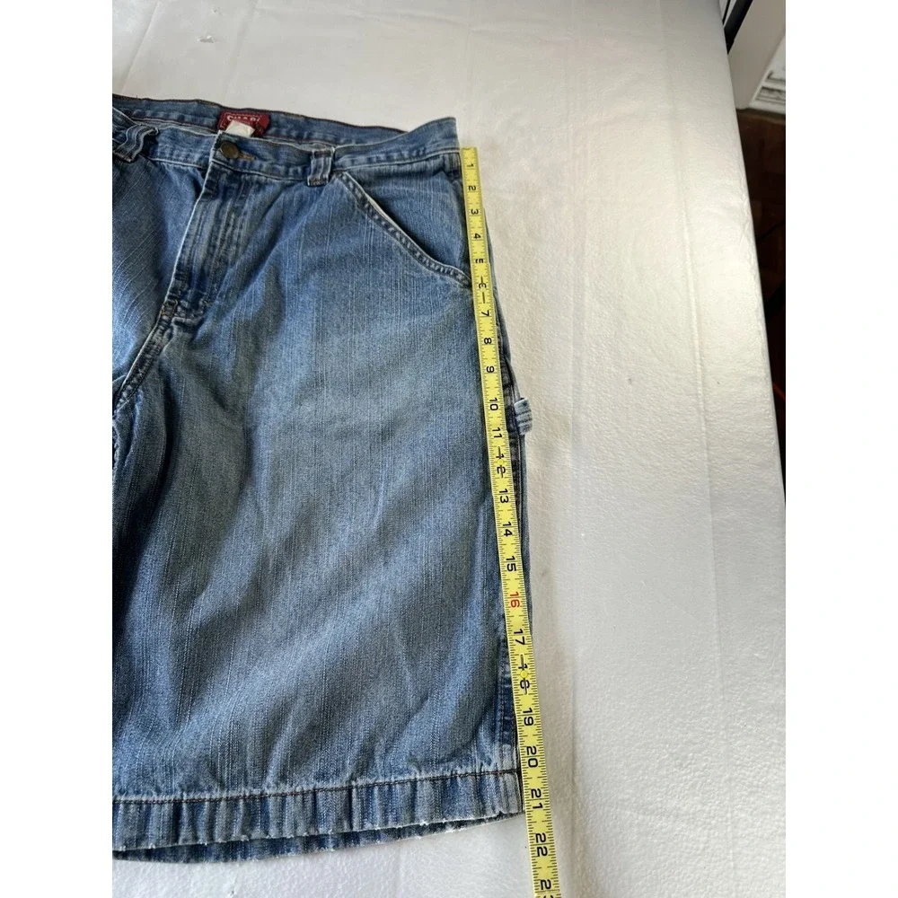 Vintage Chaps‎ Denim Shorts Mens 34 Blue Vintage Relaxed Fit Y2K Baggy Jorts